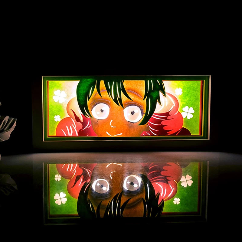 Dragon Ball Anime Series Luz Noturna, Caixa de Luz Colorida, Atmosfera Leve, Corte de Papel, Quarto, Controle Remoto