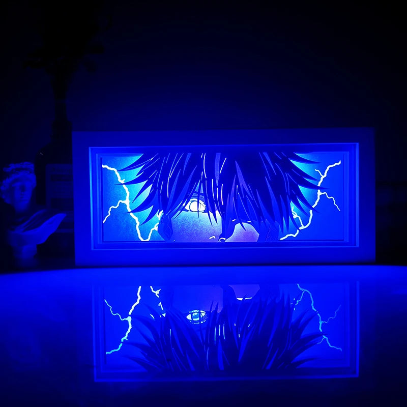 Dragon Ball Anime Series Luz Noturna, Caixa de Luz Colorida, Atmosfera Leve, Corte de Papel, Quarto, Controle Remoto