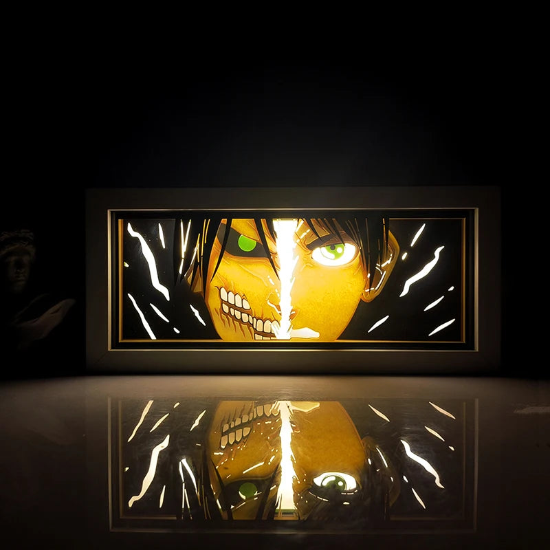 Dragon Ball Anime Series Luz Noturna, Caixa de Luz Colorida, Atmosfera Leve, Corte de Papel, Quarto, Controle Remoto