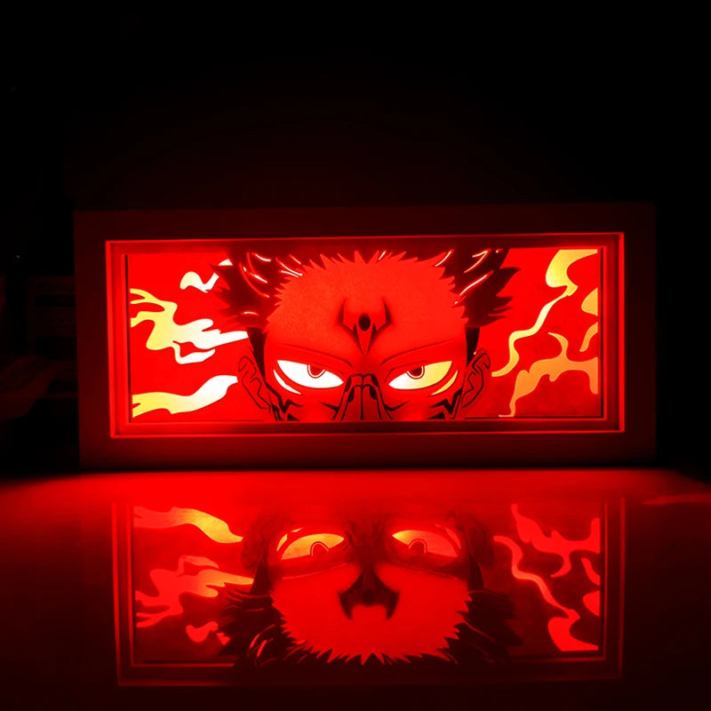 Dragon Ball Anime Series Luz Noturna, Caixa de Luz Colorida, Atmosfera Leve, Corte de Papel, Quarto, Controle Remoto