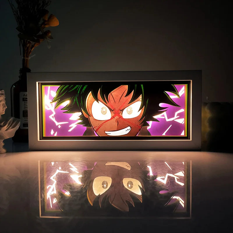 Dragon Ball Anime Series Luz Noturna, Caixa de Luz Colorida, Atmosfera Leve, Corte de Papel, Quarto, Controle Remoto