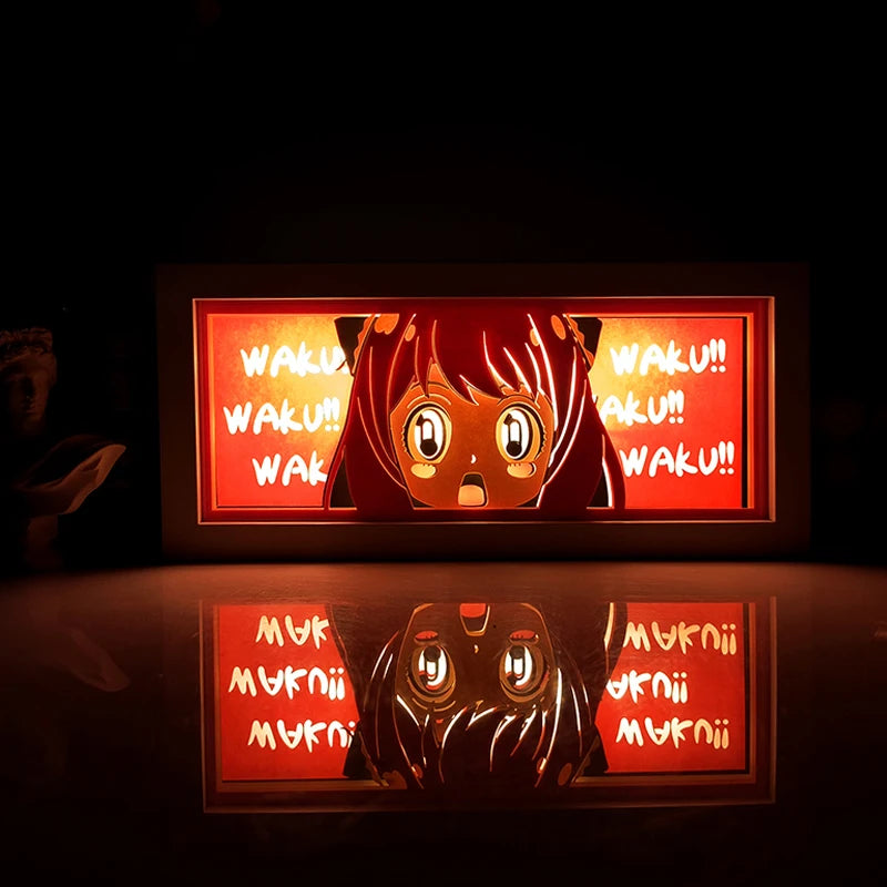 Dragon Ball Anime Series Luz Noturna, Caixa de Luz Colorida, Atmosfera Leve, Corte de Papel, Quarto, Controle Remoto