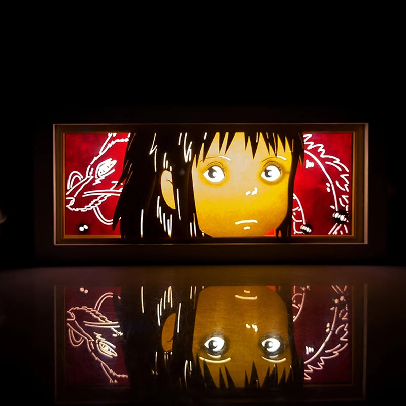 Dragon Ball Anime Series Luz Noturna, Caixa de Luz Colorida, Atmosfera Leve, Corte de Papel, Quarto, Controle Remoto