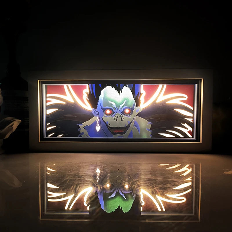 Dragon Ball Anime Series Luz Noturna, Caixa de Luz Colorida, Atmosfera Leve, Corte de Papel, Quarto, Controle Remoto