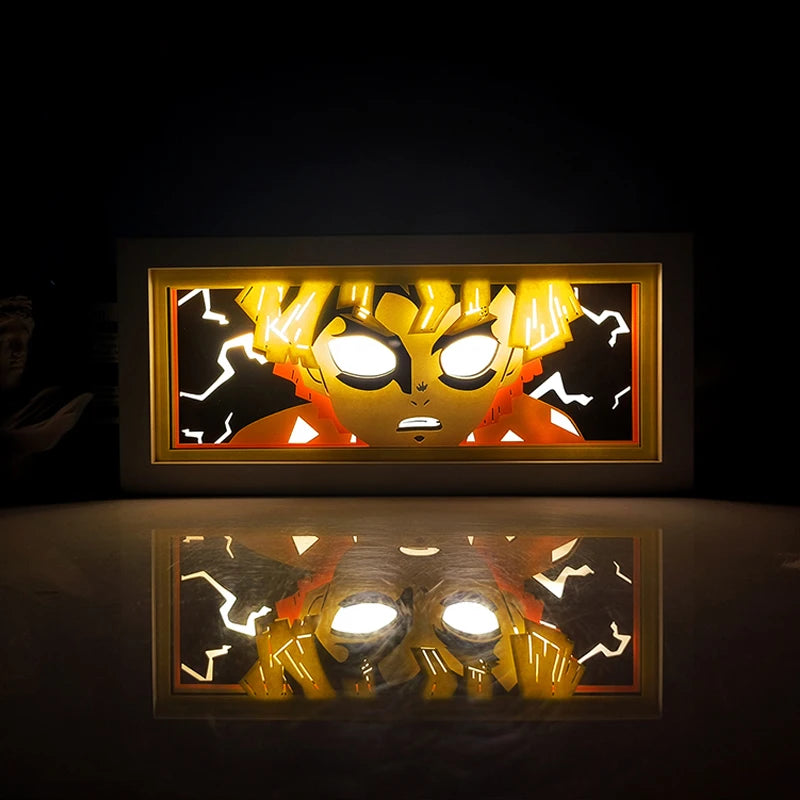 Dragon ball anime series paper-cut light room bedroom night light remote control colorful light box atmosphere light