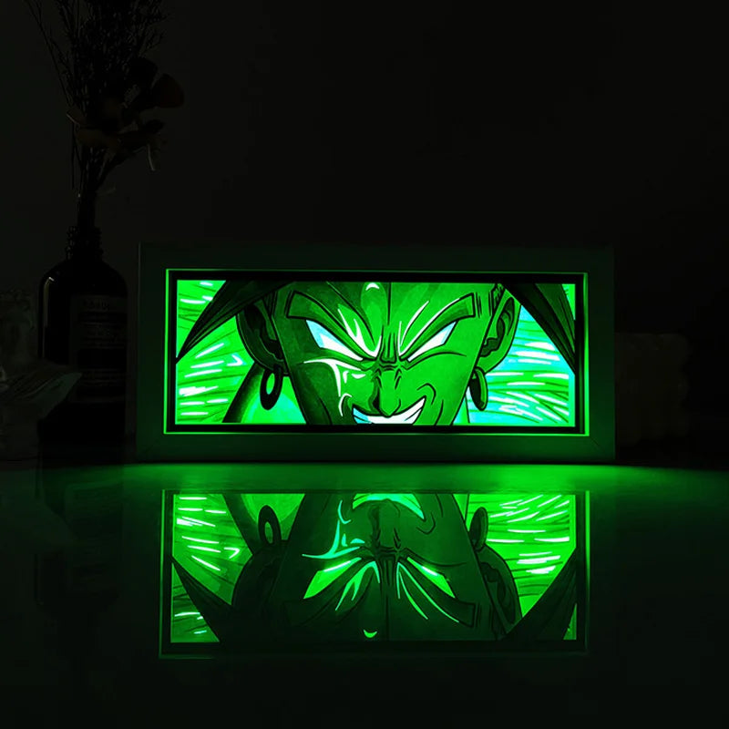 Dragon ball anime series paper-cut light room bedroom night light remote control colorful light box atmosphere light