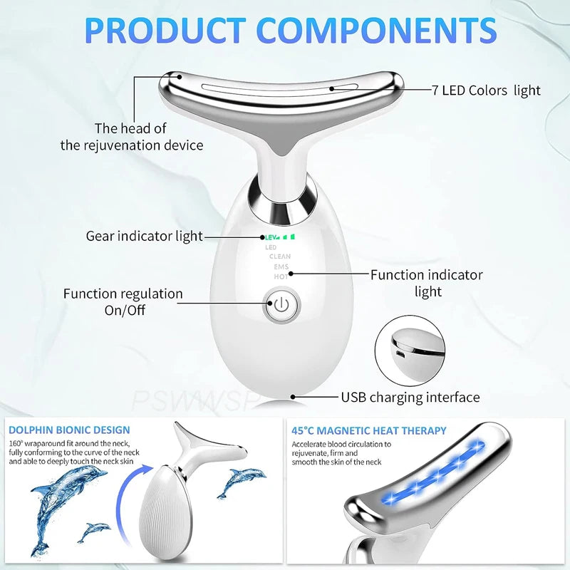 Dropshipping Dispositivo di bellezza facciale per il collo del massaggiatore facciale Lifting Stringere lo strumento per la cura della pelle