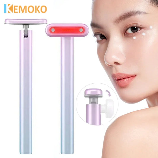 EMS Microcurrent Face Lifting Device Red Light Facial Eye Neck Massager Skin Tightening Anti Wrinkle Skin Care Beauty Massage