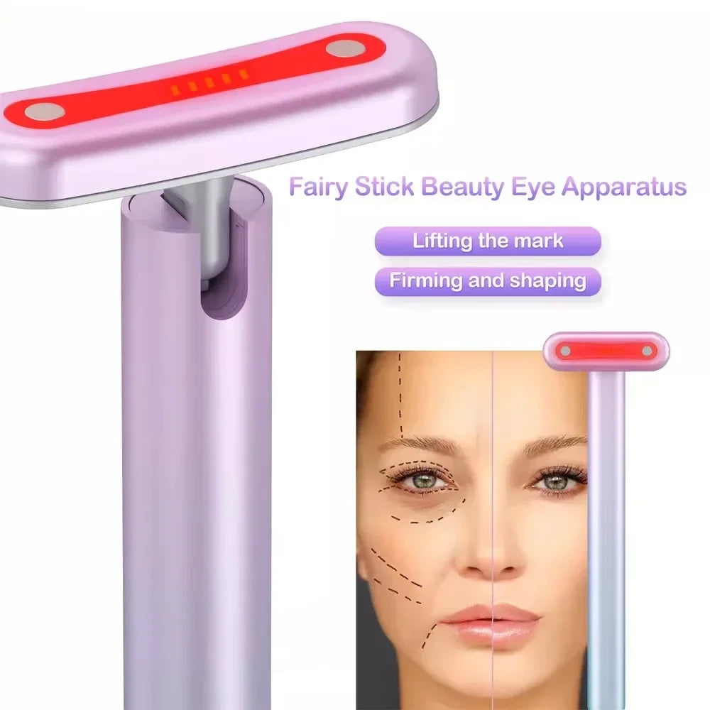 EMS Microcurrent Face Lifting Device Red Light Facial Eye Neck Massager Skin Tightening Anti Wrinkle Skin Care Beauty Massage