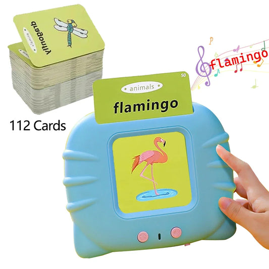 Early Education Flash Card Learning Toys Talking Flashcards for Kids Preschool English Electronic Audio Book Machine Gift