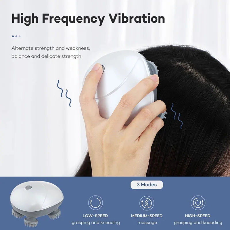 Electric Cat Massager Body Shoulder Leg Arm Neck Deep Tissue Head Scalp Massage Kneading Vibrating Device