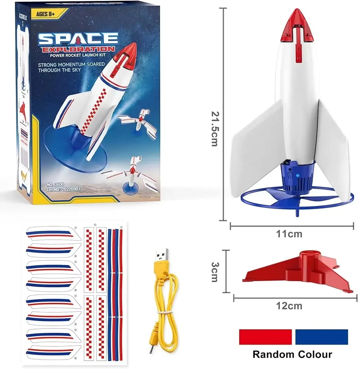 Elektryczna wyrzutnia rakiet zabawki nowa eksploracja kosmosu Skyrocket z spadochronem Kid zabawki na zewnątrz zabawki dla dzieci Model zestaw rakiet