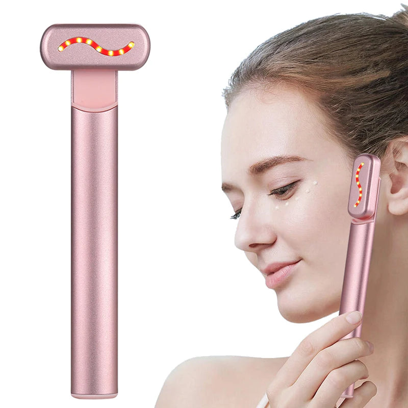 Ems Led Eye Facial Stimulator Verhitting Trillingen Span Huid Verwijderen Rimpel Essence Beauty Anti Veroudering Huid Aanscherping Schoonheid Toverstaf