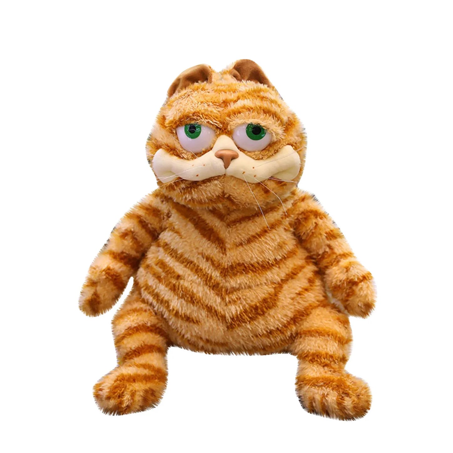 Fat Orange Plush Cat Stuffed Animals Toy, Lifelike Yellow Tabby Cat Kitty Toy for Boys and Girls Children Xmas Birthday