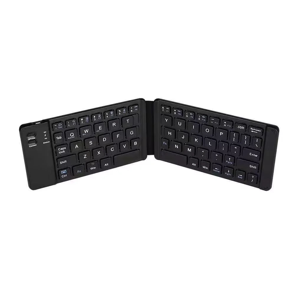 Folding Bluetooth Keyboard With Touchpad For IOS Android Windows Office Mini Wireless Keyboard Storage Three Systems Universal