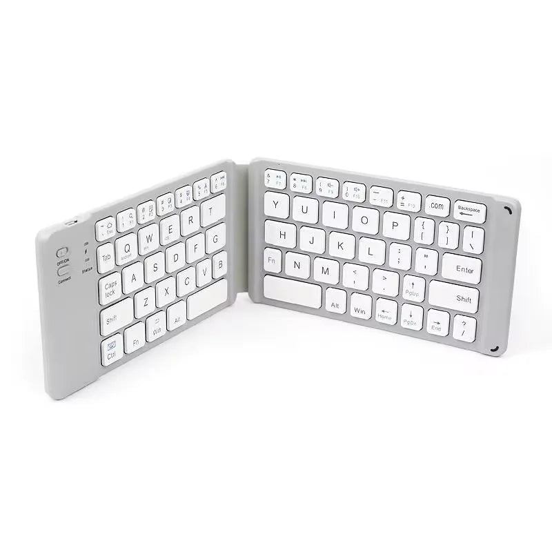 Folding Bluetooth Keyboard With Touchpad For IOS Android Windows Office Mini Wireless Keyboard Storage Three Systems Universal