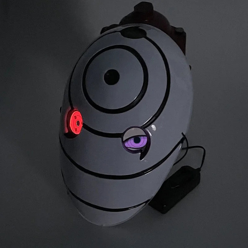 Glowing Naruto Mask Uchiha Bandai Spot Fei Sharingan White Mask Full Face Role Play Cos