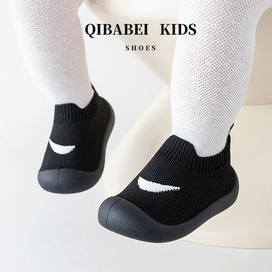 Wholesale new arrival Non-slip Baby Infant Cotton Knitted Socks Shoes Soft Soles toddler cute kids baby walking Shoes