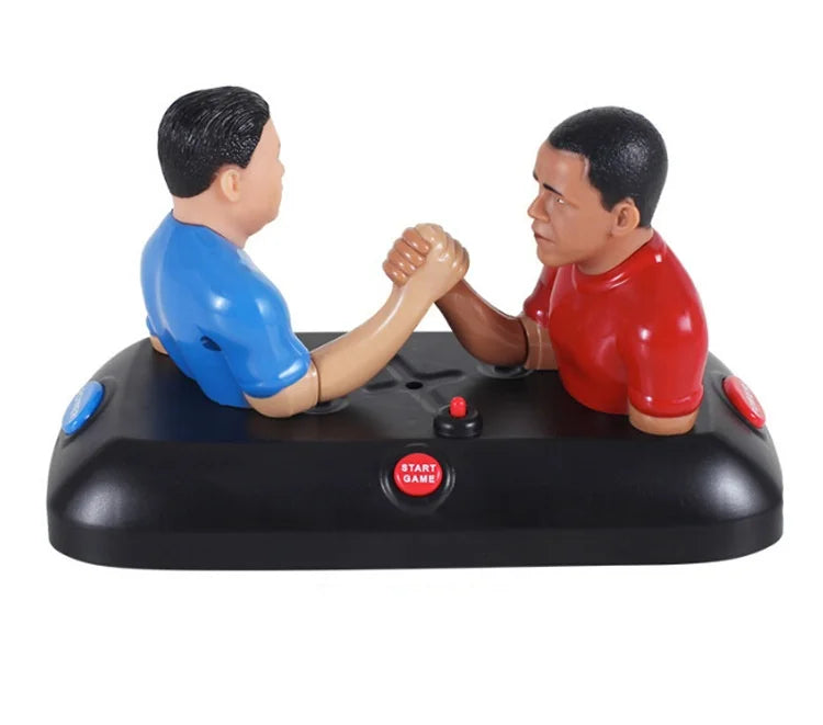 Wowei New Arrival Double Crazy Arm Wrestling Game Machine Plastic DIY Sound Educational Toy