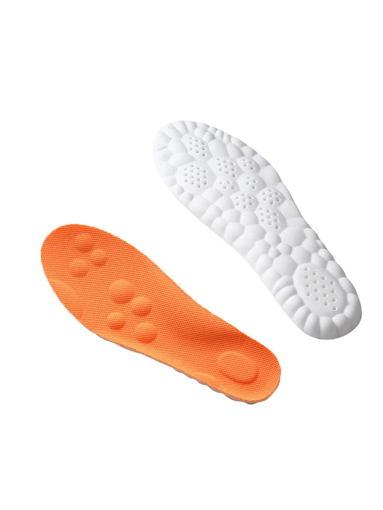 4D Sports PU full arch antibacterial resistant sweat absorbing breathablehighly elastic shock absorbing casual insole