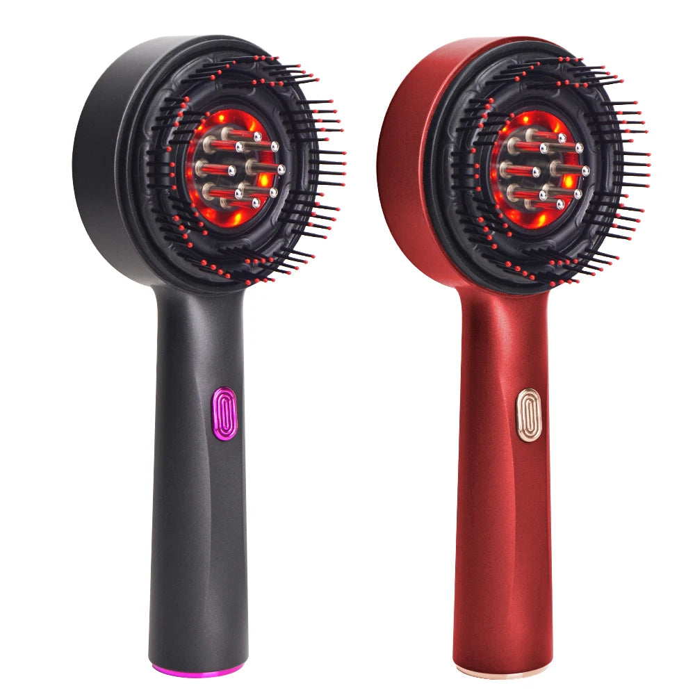 Multi Functional Red Light Hair Comb Massager Ems Oil Applicator Scalp For Hair Growth Massager Brush