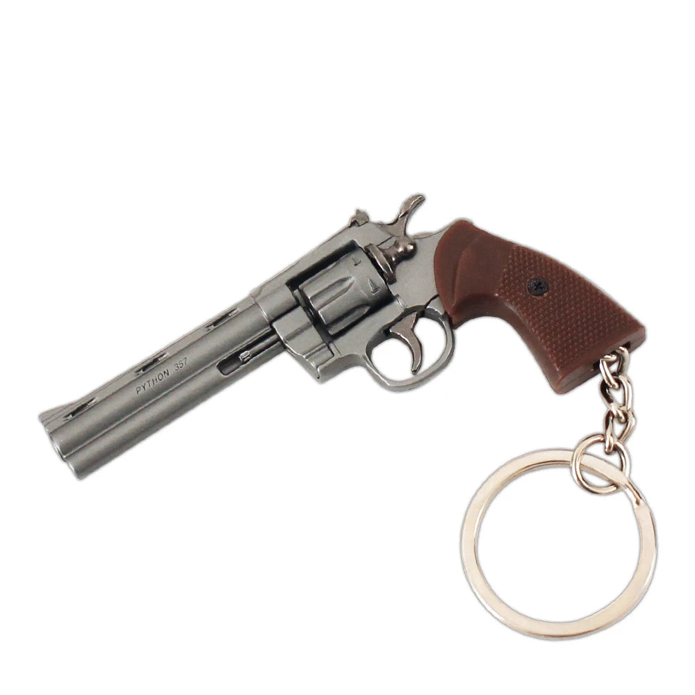 Toy Gun Model Colt Python Zinc Alloy Metal Hot Sale 7CM Model Keychains Detachable Model Gun