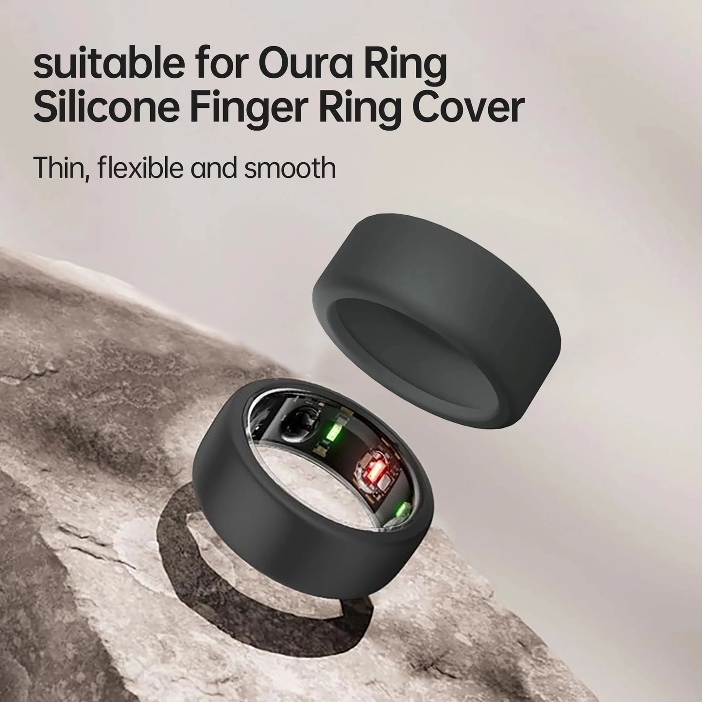 YAOJI Ring Protector for Working Out Ring Cover for OURA Ring Protector Silicone Elastic Case