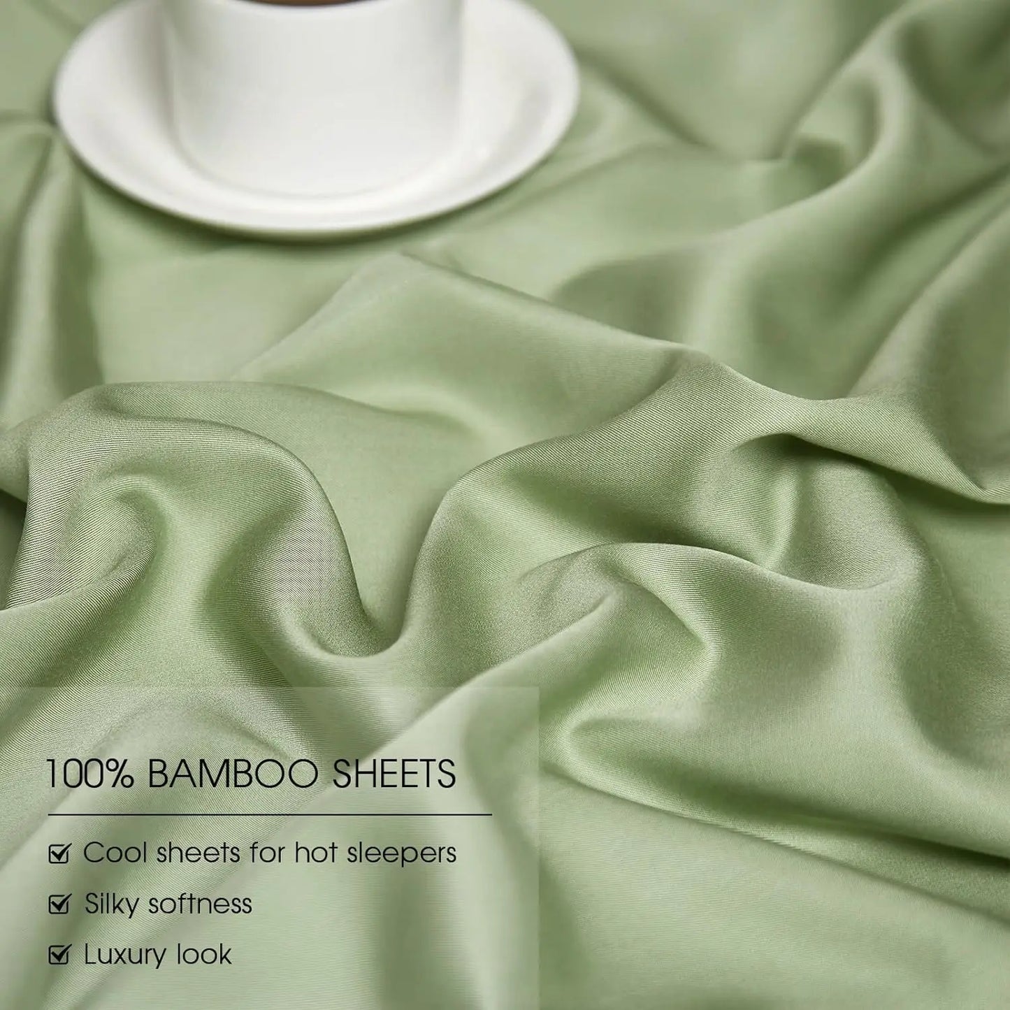 Best Selling High Quality Dark Gray , White 4Pcs 100% Bamboo Bed Sheets Set Luxury Bedding Set Wholesale