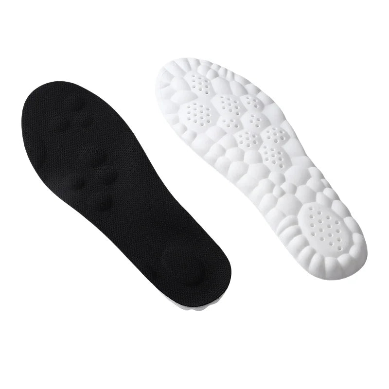 4D Sports PU full arch antibacterial resistant sweat absorbing breathablehighly elastic shock absorbing casual insole