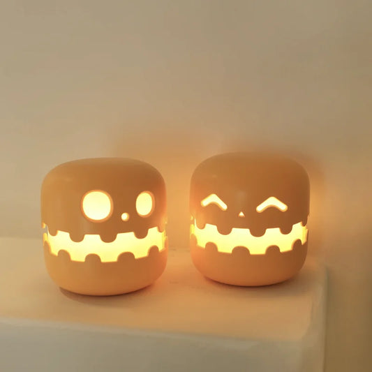 Wholesale High Quality Halloween Design Pumpkin Ghost Campfire Nightlight Rechargeable ABS Led Cute Night Light