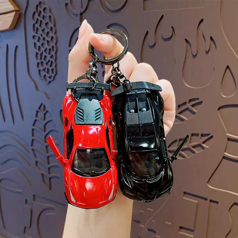 New in 2025 Popular Design  Car Bus Supercar Shaped Brand Key 3d Cartoon Keychains