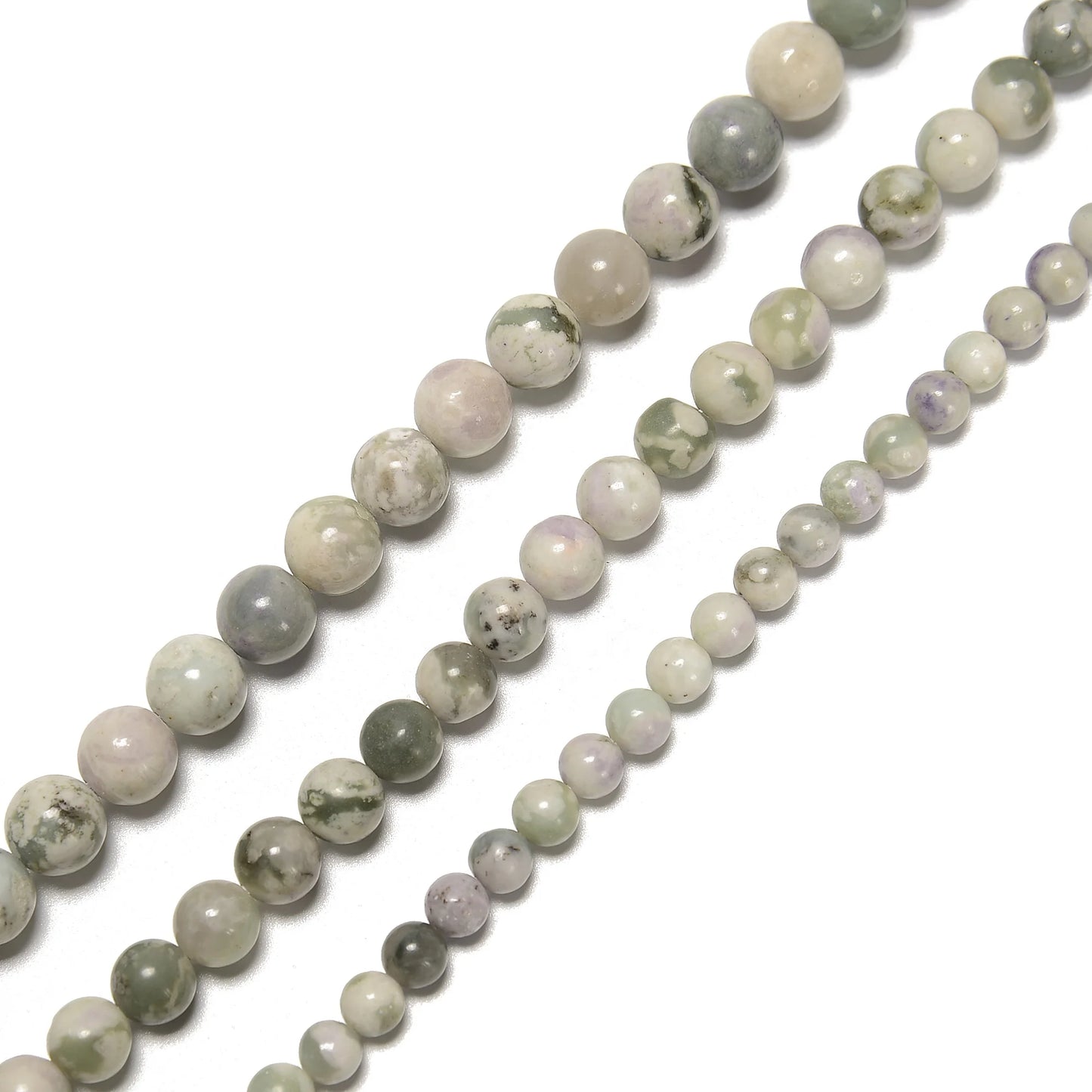 Loose Genuine Natural Brown Green Garnet Peace Jasper Gemstone Bead Strand Round Stone Beads for Jewelry Making 4mm 6mm 8mm 10mm