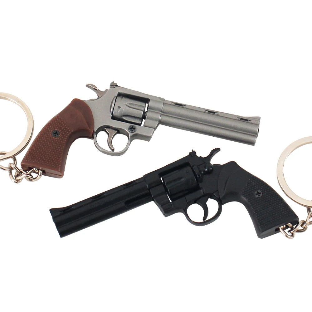 Toy Gun Model Colt Python Zinc Alloy Metal Hot Sale 7CM Model Keychains Detachable Model Gun