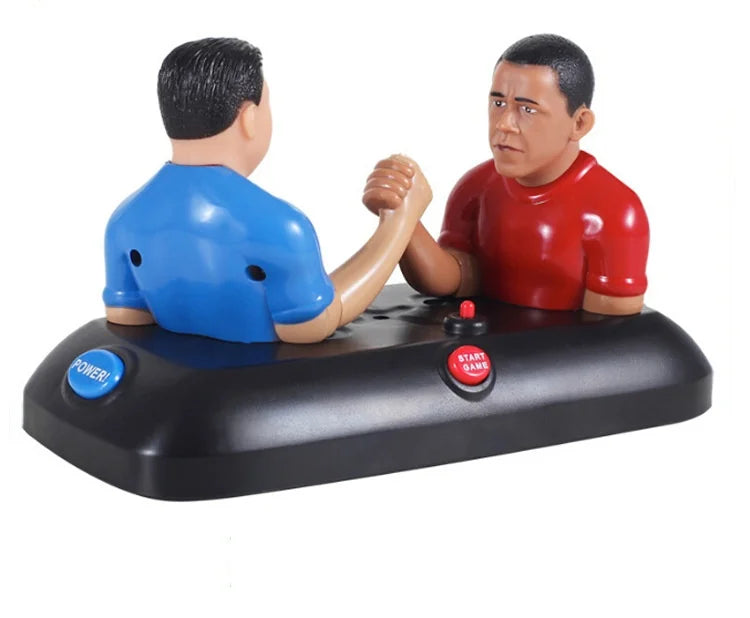 Wowei New Arrival Double Crazy Arm Wrestling Game Machine Plastic DIY Sound Educational Toy