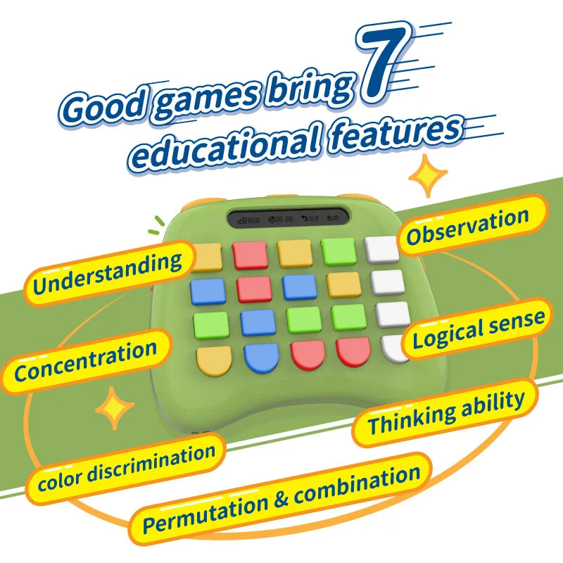 Small Gift Educational Toy Handheld Logical Thinking Console Game Portable Electronic Games Machine for Kids