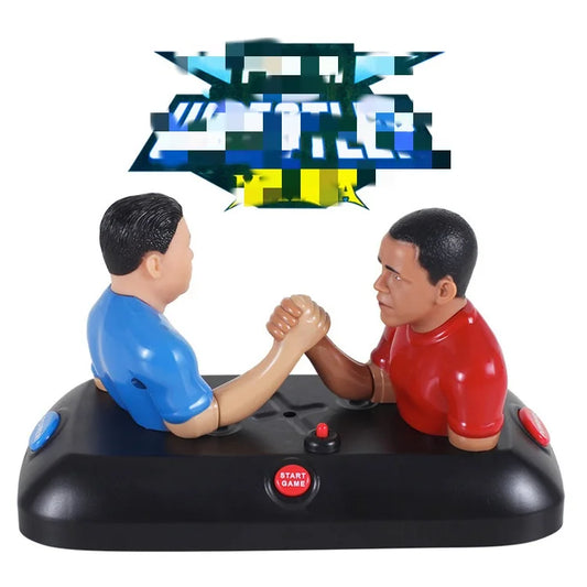 Wowei New Arrival Double Crazy Arm Wrestling Game Machine Plastic DIY Sound Educational Toy