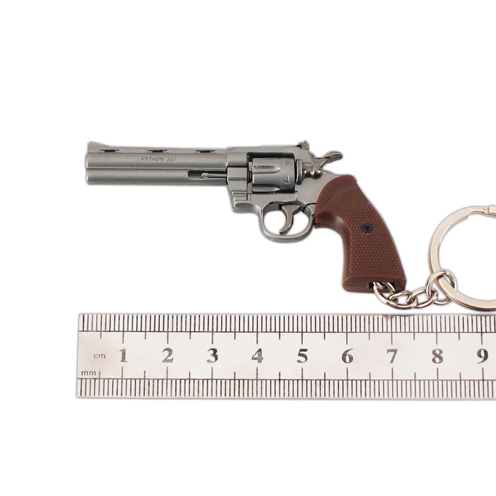 Toy Gun Model Colt Python Zinc Alloy Metal Hot Sale 7CM Model Keychains Detachable Model Gun