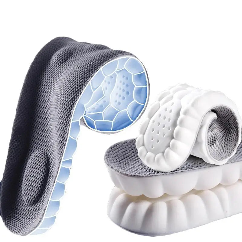 4D Sports PU full arch antibacterial resistant sweat absorbing breathablehighly elastic shock absorbing casual insole