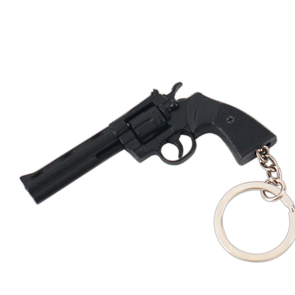 Toy Gun Model Colt Python Zinc Alloy Metal Hot Sale 7CM Model Keychains Detachable Model Gun