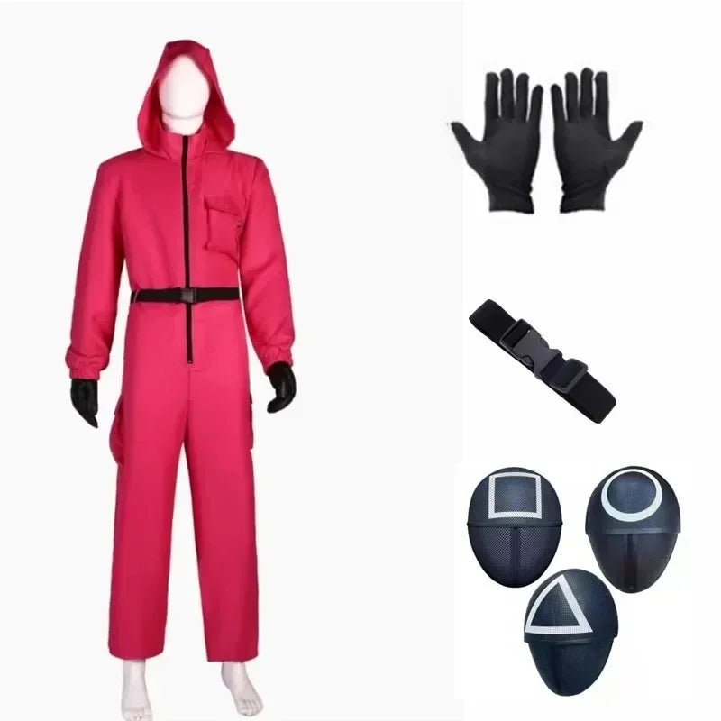 Hot Costume Cosplay Giochi classici NPC Tuta Abiti Personaggio Copricapo Set Cos Party Quotidiano Donna Uomo Reality Show Costumi