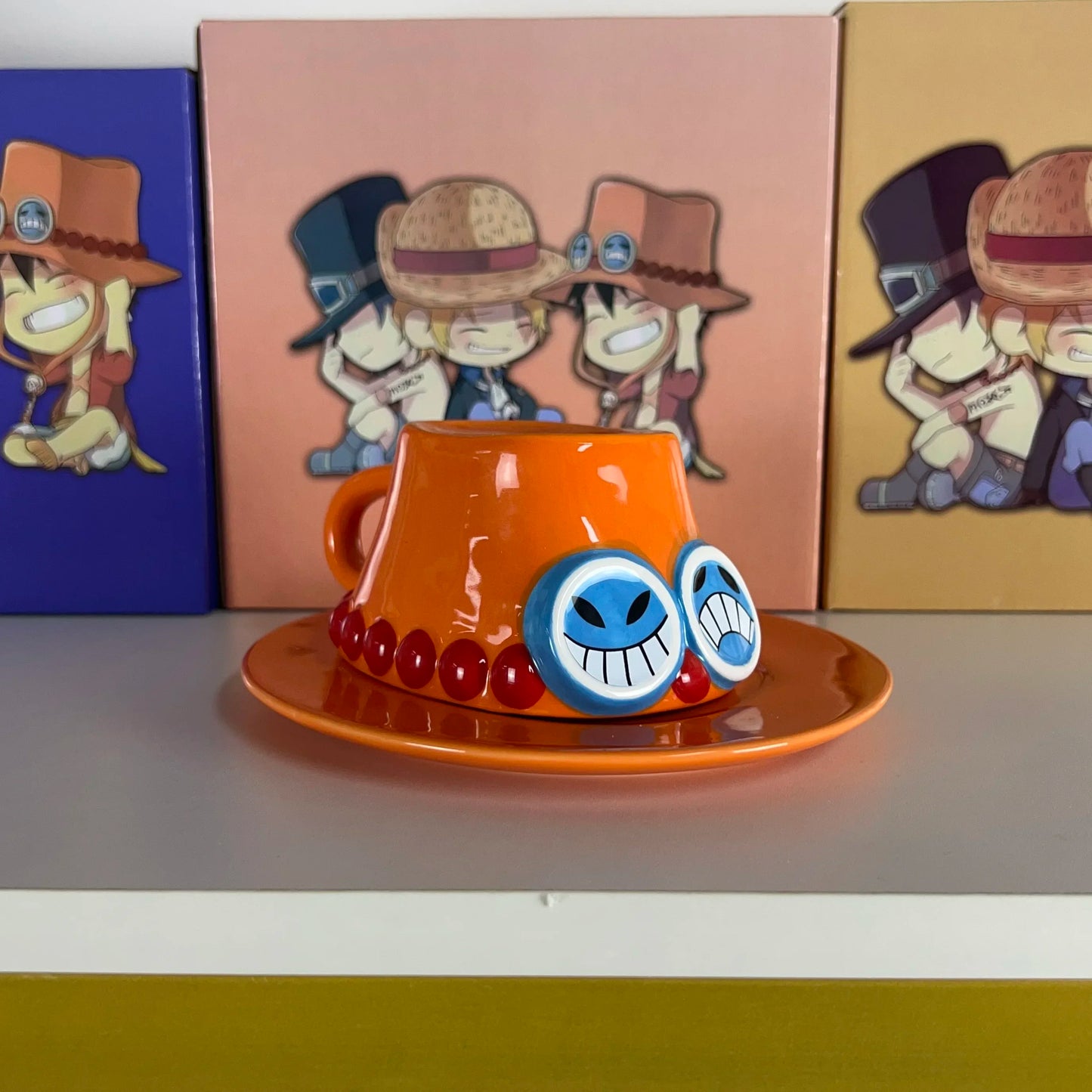 Hot New One Piece Cartoon Luffy Straw Hat Bowl Water Cup Decor Anime Figure Cute Cup Ramen Bowl Ceramic Tableware Birthday Gifts