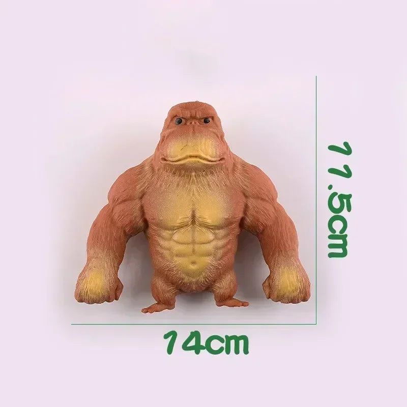 Indestructible Alien Toy Antistress Rubber Stretchable Green Fish Elastic Doll Decompression Flexi Monkey Toy House Decoration