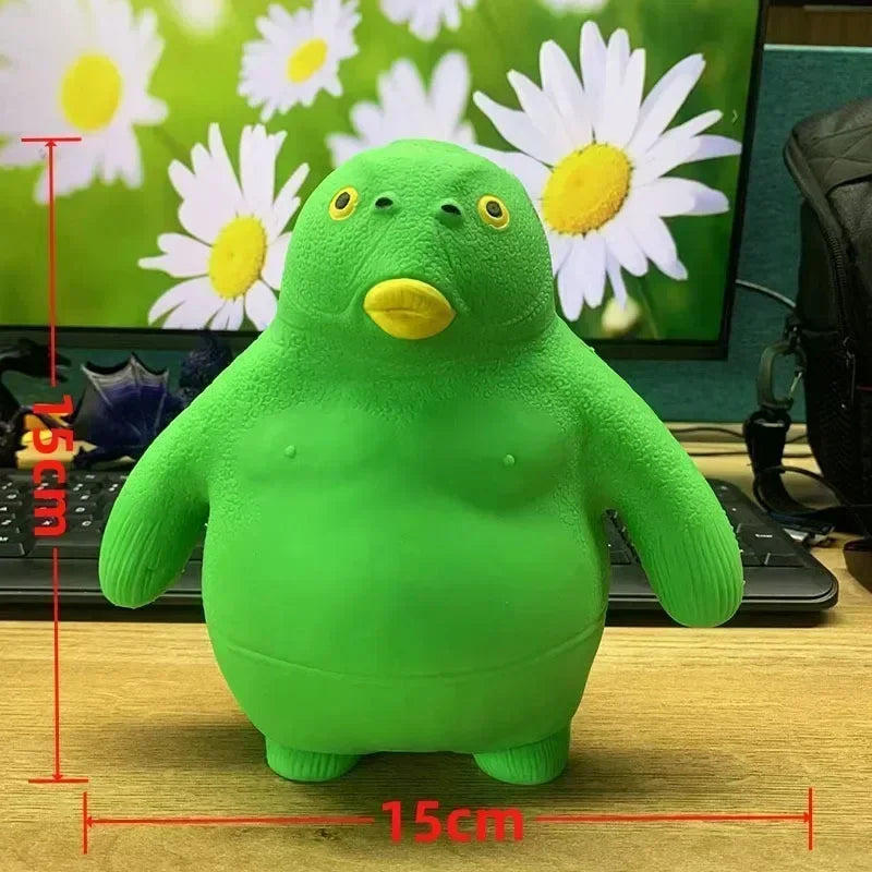 Indestructible Alien Toy Antistress Rubber Stretchable Green Fish Elastic Doll Decompression Flexi Monkey Toy House Decoration