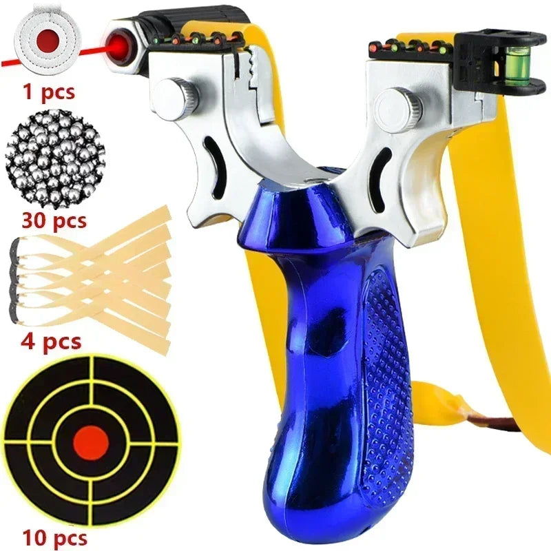 Laser Shooting Slingsshot High Precision Sling Outdoor Hunting Slingshot for Hunting High Precision Catapult Tirachinas Caza