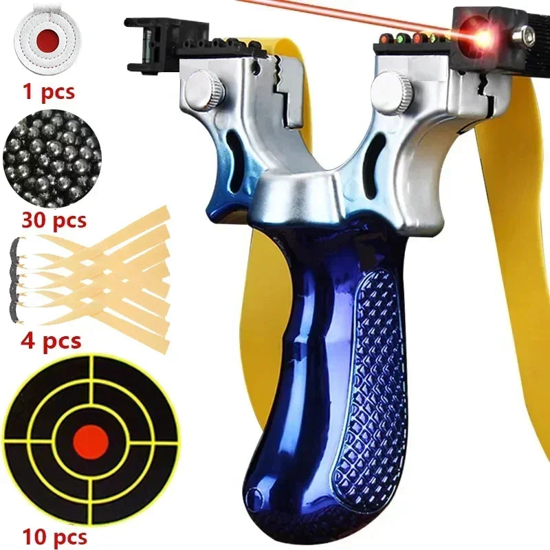 Laser Shooting Slingsshot High Precision Sling Outdoor Hunting Slingshot for Hunting High Precision Catapult Tirachinas Caza