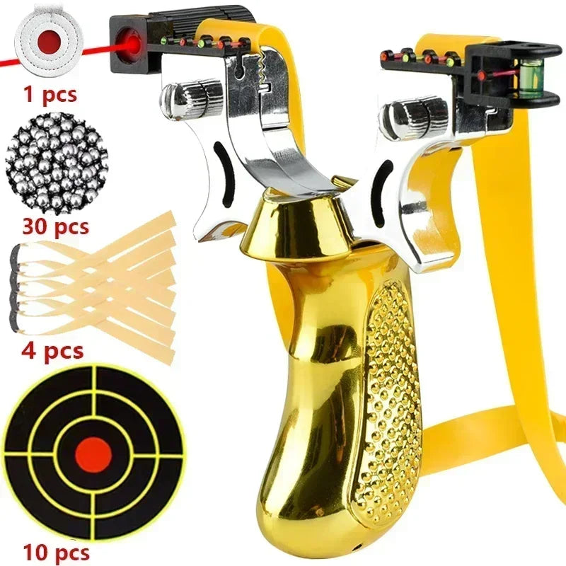 Laser Shooting Slingsshot High Precision Sling Outdoor Hunting Slingshot for Hunting High Precision Catapult Tirachinas Caza