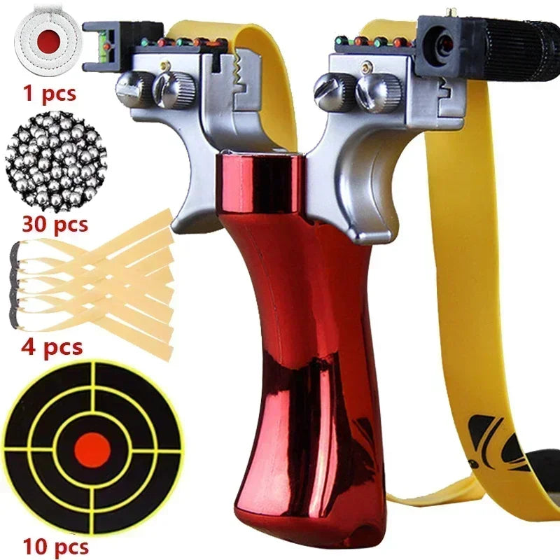 Laser Shooting Slingsshot High Precision Sling Outdoor Hunting Slingshot for Hunting High Precision Catapult Tirachinas Caza