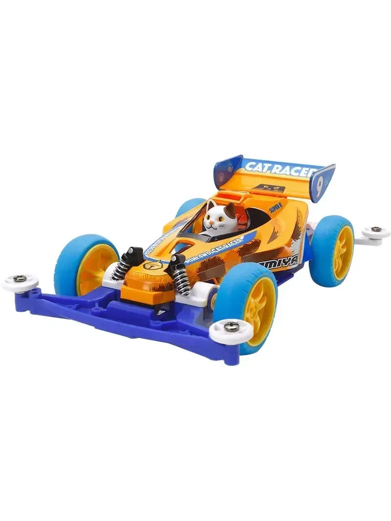 Let's & Go!! Racing Assemble Four-wheel Drive Animal Car S2 Chassis JR Cat Racer  Collection Race Model Racing Series