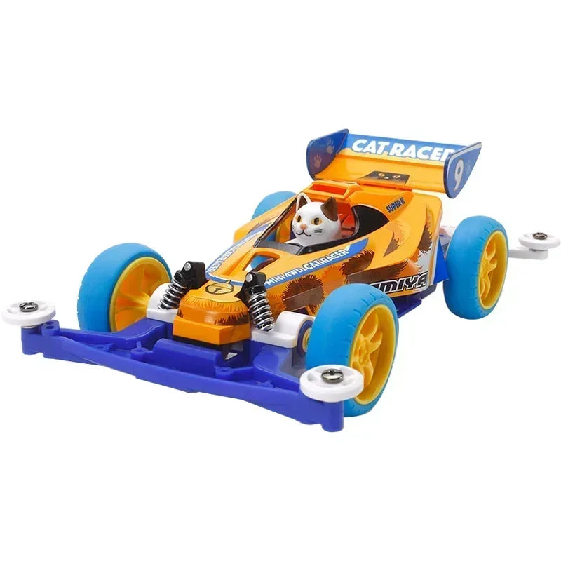 Let's & Go!! Racing Assemble Four-wheel Drive Animal Car S2 Chassis JR Cat Racer  Collection Race Model Racing Series