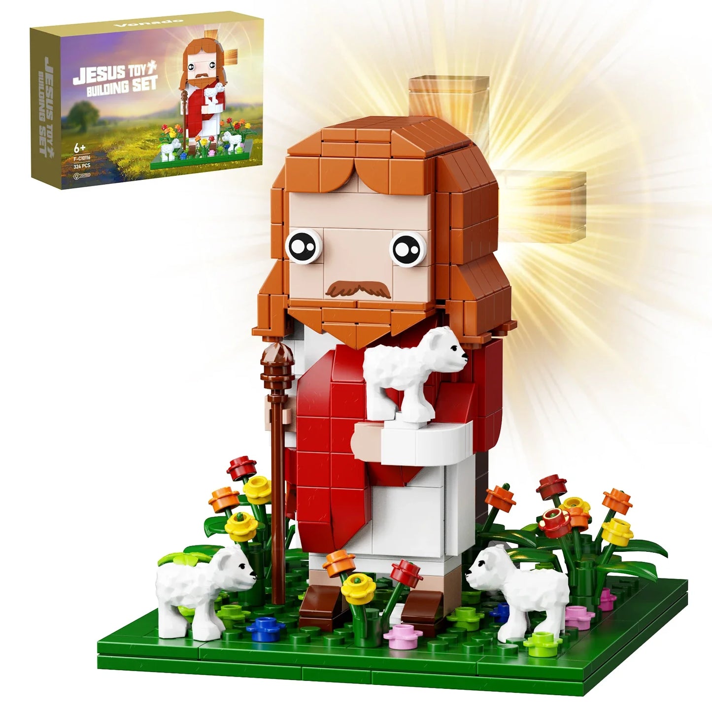 MOC Jesus Building Blocks Set Ideas God's Faith Model Toys Children Christmas Gifts